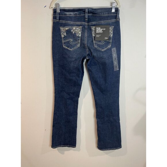 Silver Jeans Co. Elyse Comfort Fit Mid Rise Bootcut Jeans Size W29 L33 - Picture 4 of 16